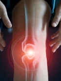 person suffering from pain in knee