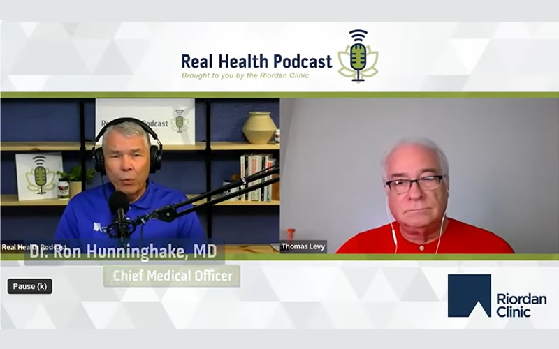 Screenshot of Ron Hunninghake, MD, and Dr. Thomas Levy, MD, JD.