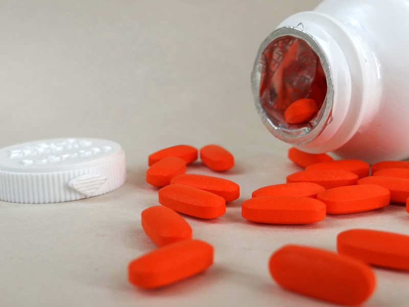 Orange NSAID tablets