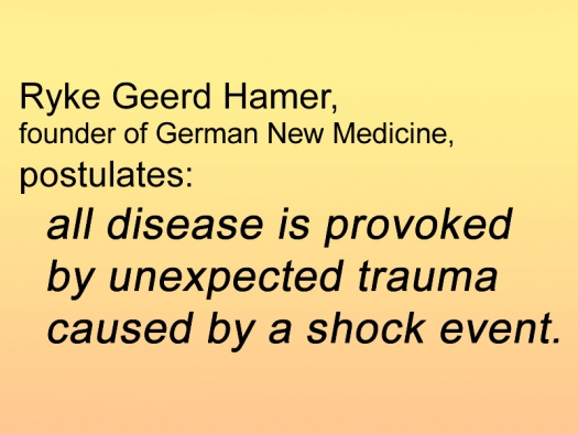 Dr Hamer Disease Chart