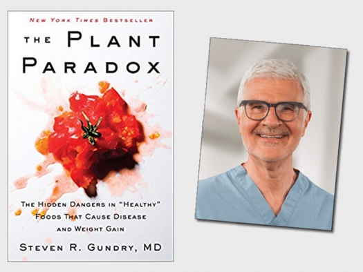 The Plant Paradox book cover and Dr. Steven Gundry photo