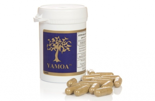 bottle of Yamoa Powder and tablets