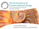 Inside of nautilus shell with text: The Art and Science of Transformational Change