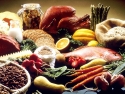 fruit, vegetables, nuts, beans, fish, whole grain bread