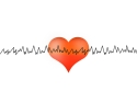 illustration of a red heart shape overlaid with EKG-type line showing ups and downs of a heartbeat