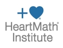 HeartMath logo: blue plus sign on left; blue heart shape on right; Text says HeartMath Institute