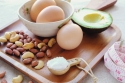avocado, coconut, eggs, nuts
