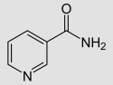 Chemical structure of niacinamide