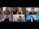 Faces of people participating in webinar